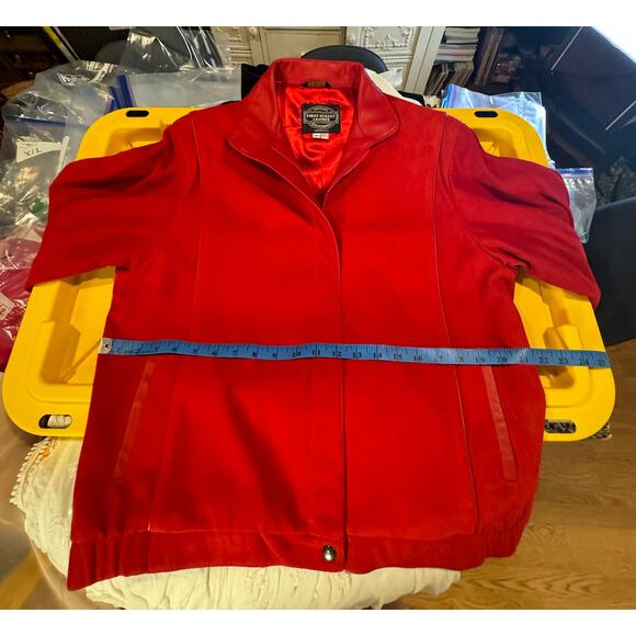 VTG Leather Jacket‎ 1980s Solvang First Street Leather Lambskin Suede L Designer - Picture 9 of 15